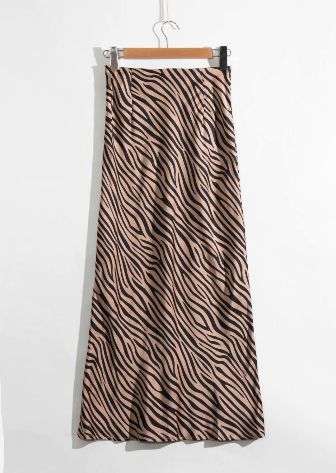 Zebra Print Long Skirt