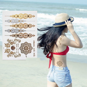 Bronzing tattoo stickers