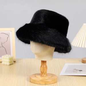 Women's Furry Imitation Fur Bucket Thickened Warm Hat