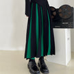 High Waist Pleated Knitted Skirt Spring And Autumn