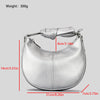 Fashionable Simple Soft Pu Saddle Bag Women's Niche Stitching Knotted Handbag