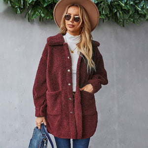 Women's Mid-length Coat Warm Fur Coat