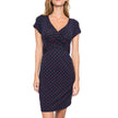 Nursing Clothes Polka Dot Print Short Sleeve V Neck Maternity Dress