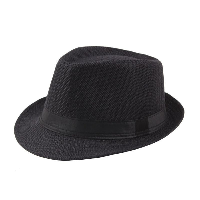 Fashion Personality Linen Top Hat Men