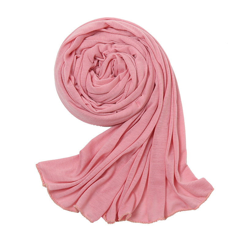 With Hat Monochrome Scarf Shawl Breathable