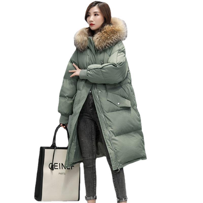 Padded jacket women's medium and long section new winter down padded jacket