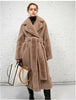 Long Rabbit Mink Fur Coat