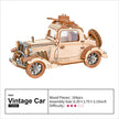 Robotime Rolife Vintage Car Model 3D Wooden Puzzle Toys For Chilidren Kids Adult