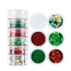 One-piece Bottle Christmas Nail Sequins Glitter Ornament