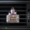 Air Outlet Perfume Clip Creative High-end Diamond-studded Perfume Bottle Car Air