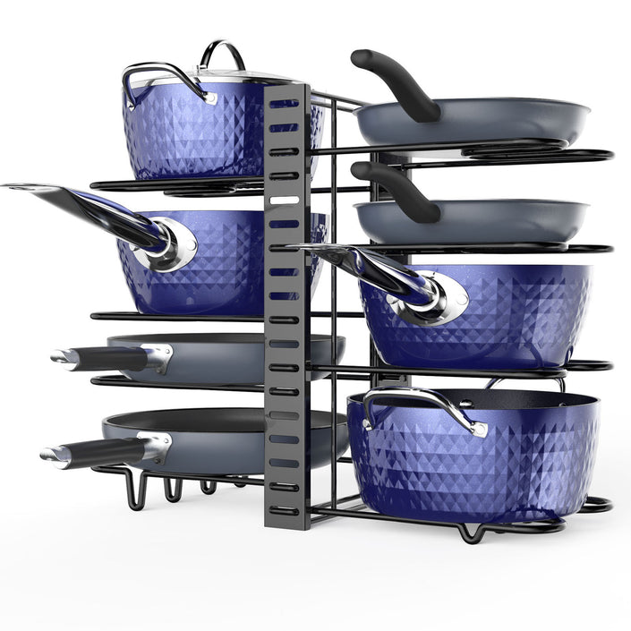 Pot And Pan Organizer,  8 Tier Pot Racks