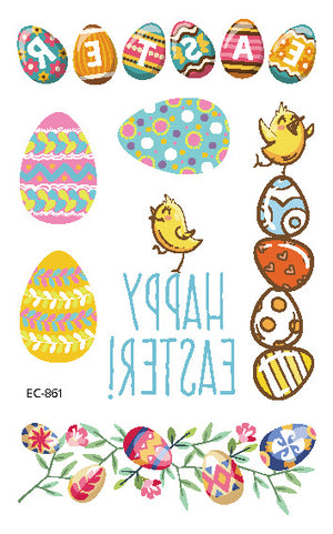 Children's Tattoo Sticker Egg Easter