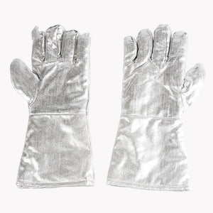 500 Degree Heat Insulation Aluminum Foil Radiation Resistant Gloves