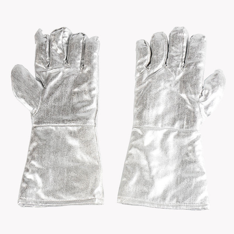 500 Degree Heat Insulation Aluminum Foil Radiation Resistant Gloves