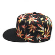 Maple Leaf Floral Fabric Embroidery Hundred Matching Couples Go Out Hip Hop Baseball Cap