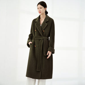 Solid Suli Sheep Camel Coat Women