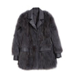 Faux Fox Fur Mid-length Fur Coat