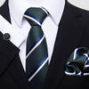 Men's Business Party Fashion Tie Square Scarf Cufflinks Set