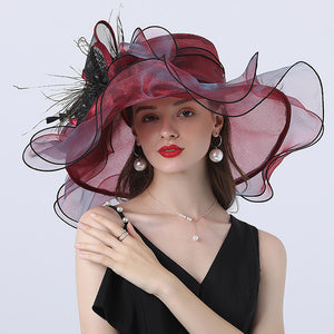 Polyester Street Shot Flower Sun Hat Fashion Personality Easy To Match