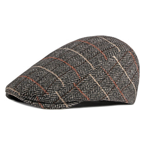 Men British Retro Duck Tide Check Hat