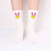 Bad Rabbit Socks Black And White Long Cotton Socks Knitted Socks For Men And Women