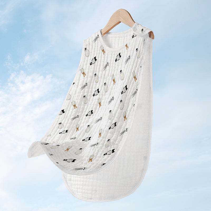 Cotton Gauze Sleeveless Vest Newborn Children's Sleeping Bag