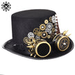 Steampunk Hat Gear Punk Rivet Hat Gothic Glasses Magic Hat