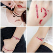 Halloween Scar Tattoo Stickers Funny Realistic