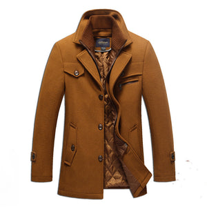 New Men's Woolen Coat Men jacket