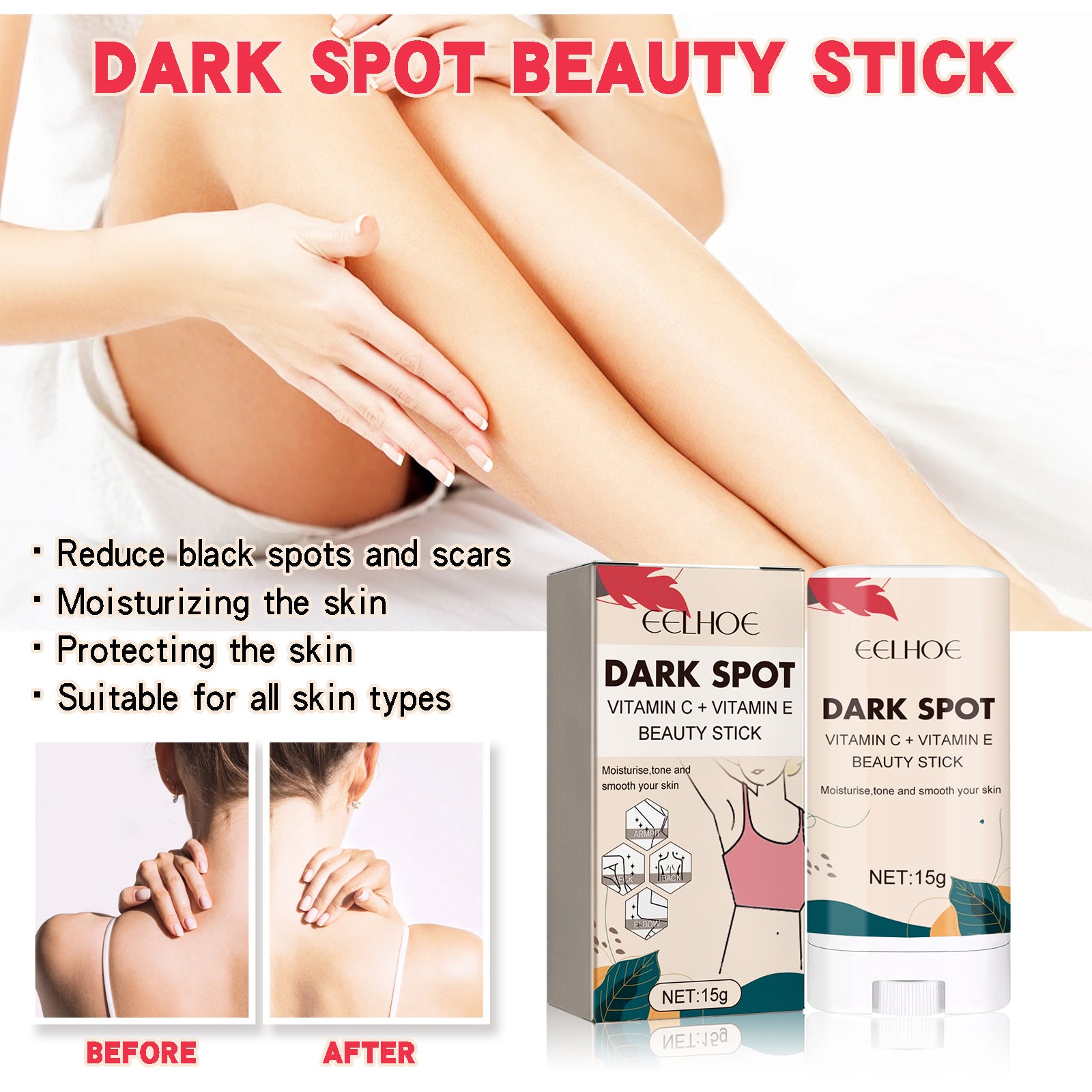 Hand Elbow Joint Black Fade Skin Dark Brightening Skin Color Moisturizing Skin Care Stick