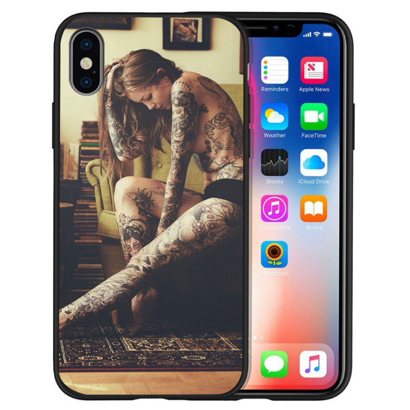 Compatible with Apple , Tattoo girl phone case