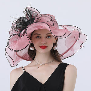 Polyester Street Shot Flower Sun Hat Fashion Personality Easy To Match