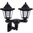 Double Hexagon Ground Plug Villa Garden Solar Wall Landscape Light