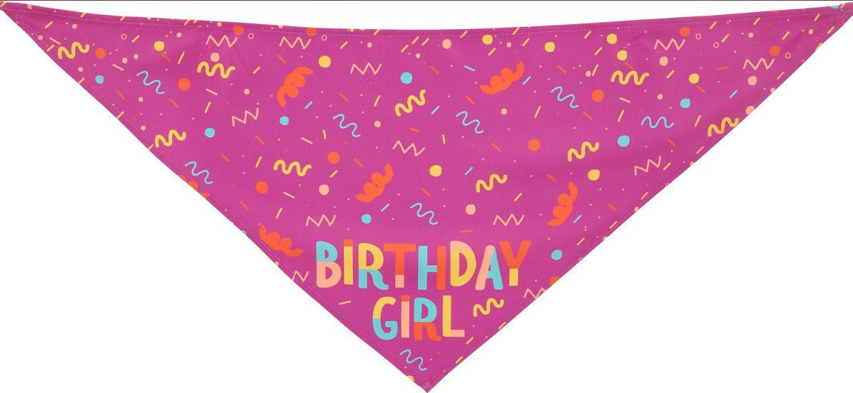 Pet triangle scarf Dog birthday toy bone saliva towel