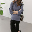 winter new maternity pregnant women sweater size loose turtleneck sweaters backing