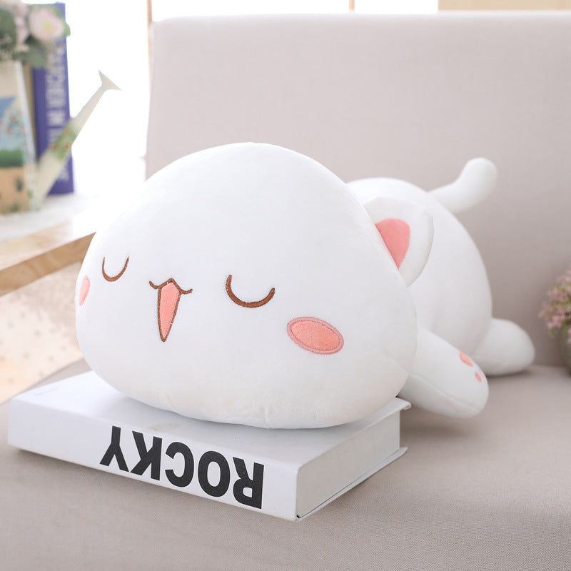 Cute lying kitten plush toy