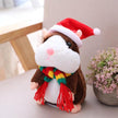 16cm Christmas Talking Hamster Plush Toy Interactive Sound Record Plush Hamster Stuffed Toys for Children Kids Christmas Gift