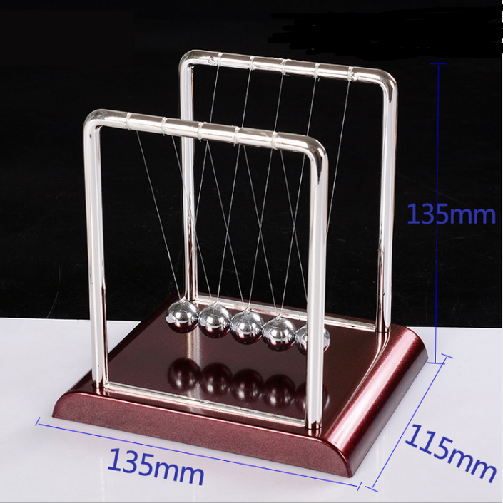 Newtons Cradle Steel Balance Ball Physics Science Pendulum Metal Craft Educational Toy