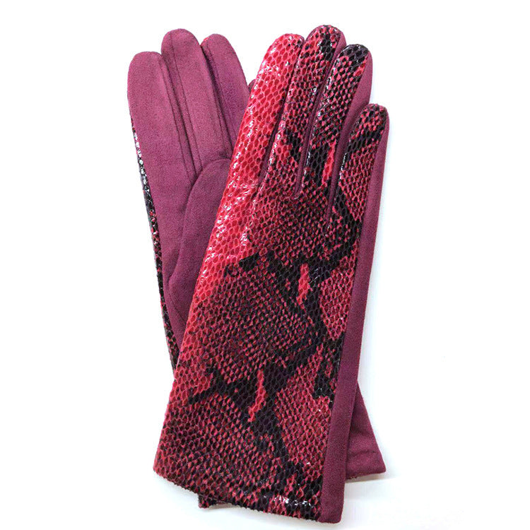 Warm outdoor cycling gloves