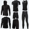 Running Workout Clothes Men 7pcs Jogging Tights set of underwear Gym Fitness sports sets