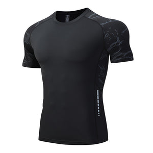 Ice Silk Short Sleeve Sports Top Men's Quick Drying Clothes Running Fitness T-shirt