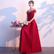 Wedding engagement red evening dress