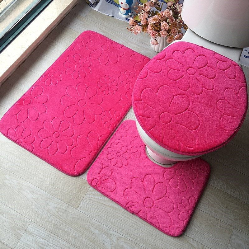 3 Bathroom Mat Sets Kitchen Bathtub Carpet Carpet Tape