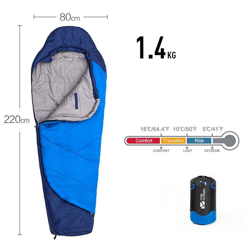 Sleeping Bag Mummy Outdoor Camping Thickened In Winter