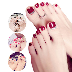 Toenail Piece Wearable Fake Piece Nail Net Celebrity Girl