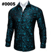 Long Sleeve Casual Flower Shirts For Men Designer Fit Dress Shirt BCY-05