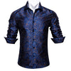 Long Sleeve Casual Flower Shirts For Men Designer Fit Dress Shirt BCY-05