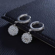 Zircon earring round diamond ball earrings women