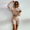 Loose Sweater Shorts Sports Suit