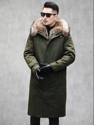 Extra heavy sable coat for men